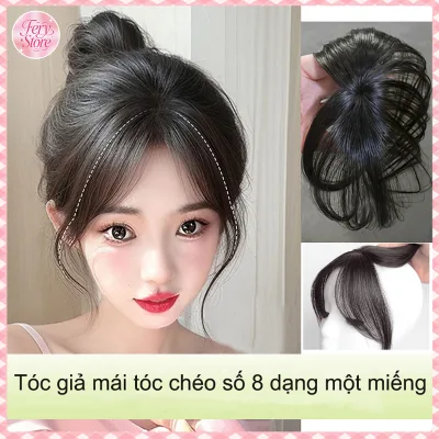 Tóc mái giả che hói layer 3D, tóc giả/ tóc thật 2 mai phong cách Hàn Quốc