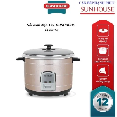 Nồi cơm điện vùng rời 1.2L Sunhouse SHD8105