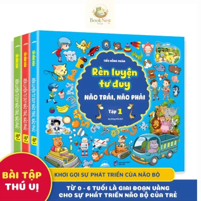 Sách - Combo 3 Cuốn Rèn Luyện Tư Duy Não Trái, Não Phải Cho Trẻ Từ 3-6 Tuổi - Sân Chơi Trí Tuệ Trò Chơi Tư Duy