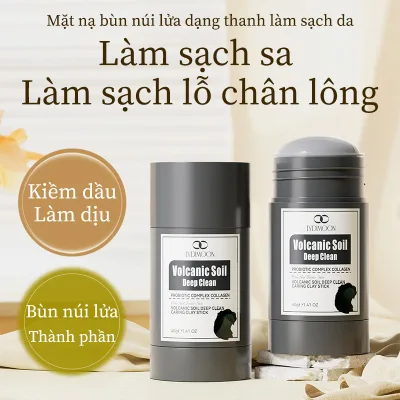 Volcanic Clay Mask in Stick Form, Moisturizes, Nourishes Facial Skin, Shrinks Pores, Controls Oil, Prevents Blackheads and Whiteheads.