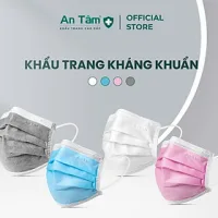 Khẩu Trang Y Tế Kháng Khuẩn Cao Cấp An Tâm - 4 Lớp - 50 Cái/Hộp