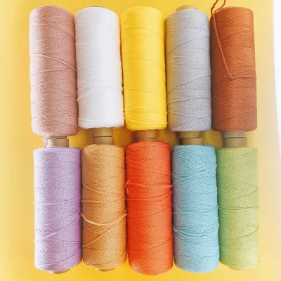 Sợi dệt TRƠN 2mm Craft yarn VN chuyên móc túi xách, ví, mũ nón lên dáng đẹp 160g (Đủ bảng màu 01-78)