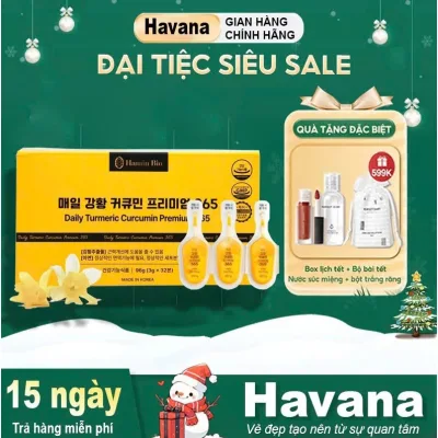 Tinh Nghệ Nano 365 Curcumin Premium Hamin Bio Hàn Quốc - Đẹp da , tiêu hóa tốt