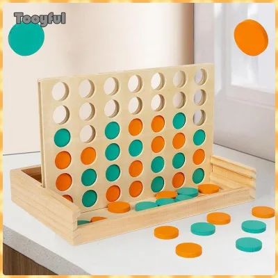 Tooyful Gỗ 4 Trong Một Hàng Xếp Hình 4 Món Đồ Chơi Giáo Dục Montessori, Quà Tặng Sinh Nhật Bảng Kết Nối Cho Trẻ Em Và Người Lớn