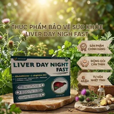 Thực phẩm hỗ trợ Tăng cường chức năng Gan Liver Day Night Fast Hộp 2 lọ x 30 Viên