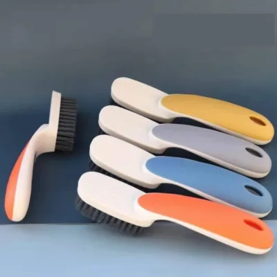 Bàn chải chà giày mini vệ sinh tay cầm dài nhiều màu , đa năng