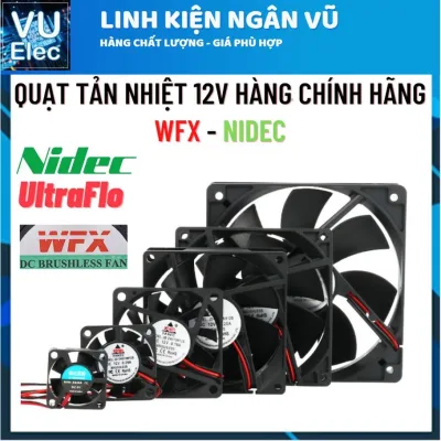 Quạt Tản Nhiệt 12V 4x4, 6x6, 8x8, 12x12CM, Quạt làm mát 12V đủ loại