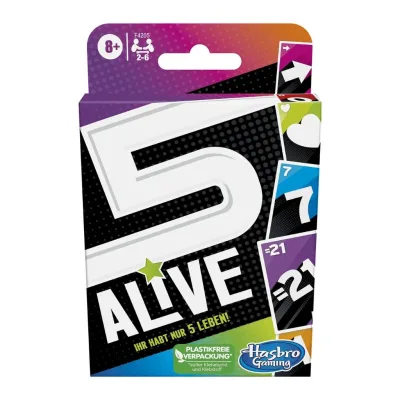 Hasbro Board Game ALIVE 5 - Trò chơi thẻ ký túc xá, Trò chơi Poker gia đình xếp hình thông thường