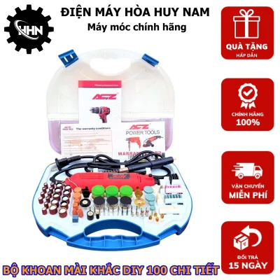 Genuine Malaysian Acz 6058 100-Piece Hand-Held Engraving and Drilling Machine Set, Essential Tools for Handicrafts Workers.