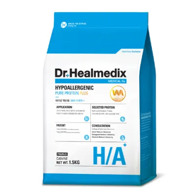 Thức ăn chó Dr.Healmedix Pure Protein Plus 1.5kg - Hỗ trợ giảm dị ứng, giảm cân