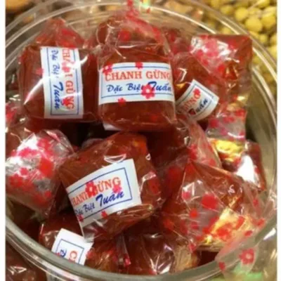 Mứt Chanh Gừng 1KG - Mứt bánh kẹo Tết đồ ăn vặt