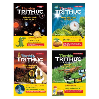 Sách - Sách Thiếu Nhi - Thư Viện Tri Thức Dành Cho Học Sinh (4 Cuốn) - Newshop
