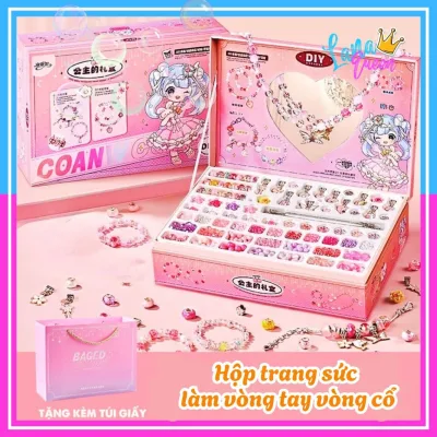 DIY Bracelet and Necklace Making Toys High-End Jewelry Box for Girls - Charm Bead Stringing Toys - Gifts for Children