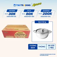 Thùng 20 Gói Mì Trộn Tương Đen Cay Koreno Chajang 78g
