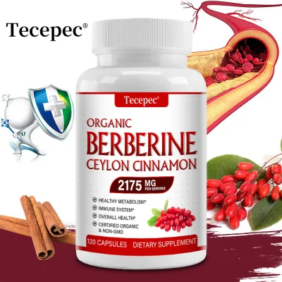 Thực phẩm chức năng Tecepec Ceylon Cinnamon Berberine hỗ trợ quá trình trao đổi chất lành mạnh và sức khỏe miễn dịch.