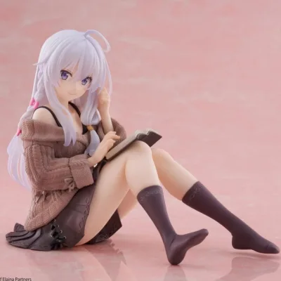 10CM Anime Elaina Hình Áo len phong cách thông thường Ver. Ngồi Noodle Stopper Hình Bộ Sưu Tập pvc Đồ Chơi Mô Hình Búp Bê