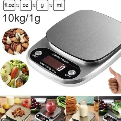 Cân tiểu ly điện tử , cân điện tử nhà bếp Định Lượng 0,1g-10kg,Cân Điện Tử Tiểu Ly Nhà Bếp Đa Năng Tặng Kèm 2 pin AA