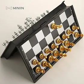 Bộ Cờ Vua Nam Châm Cao Cấp Chính Hãng- Kích Thích Phát Triển Trí Não, Thể Thao Trí Tuệ, 3 Kích thước - MINIIN