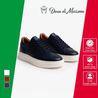 Genuine Leather Men's Sneakers - Duca Di Morrone - Genuine Imported from Italy_Fabrizio-Pelle