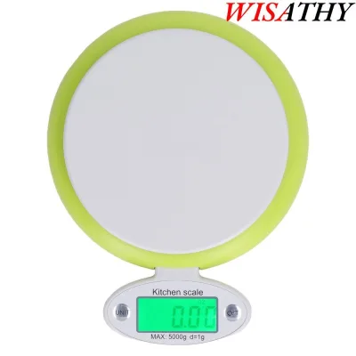WISATHY Cân nhà bếp thực phẩm, Cân trọng lượng chức năng Tare 5000g / 1g, Dụng cụ nhà bếp Dễ sử dụng G / lb / oz Dụng cụ đọc sách Cân nướng / Nấu ăn / Chuẩn bị bữa ăn / Cà phê
