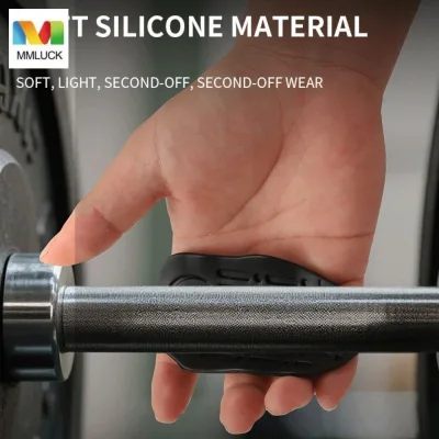 MMLUCK 1 Đôi Găng Tay Tập Gym, Tay Cầm Nâng Cân Chống Trơn Trượt Công Thái Học, Phụ Kiện Tập Gym Silicon Co Giãn Chống Ma Sát Silicone Palm Grips Deadlift