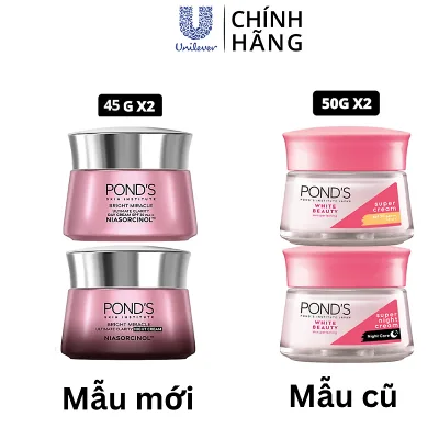 Kem Dưỡng Da Trắng Hồng Pond White Beauty (45g) và (30g) - Ban Ngày /Ban Đêm