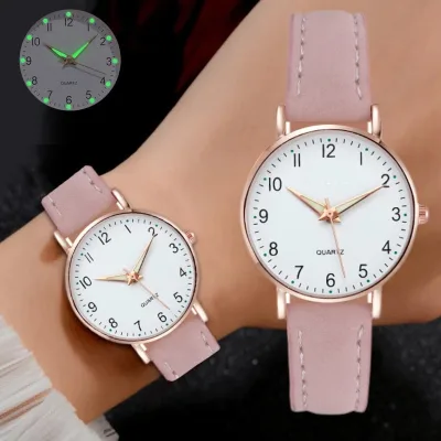 Đồng hồ đeo tay nữ bằng da mờ nhỏ tươi
