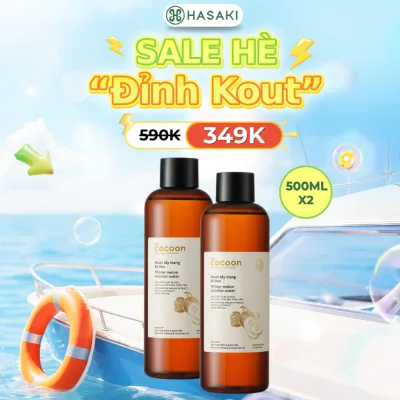Combo 2 Nước Tẩy Trang Bí Cocoon Làm Sạch & Giảm Dầu Hasaki Sản Phẩm Chính Hãng