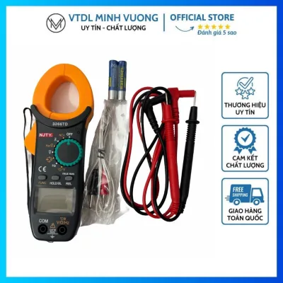 Ampe Kìm Đồng Hồ Kẹp Vạn Năng 3266TD NJTY Cao Cấp Đo Tụ, Tần Số, Nhiệt Độ, Điện Trở, Điện Áp Chính Hãng