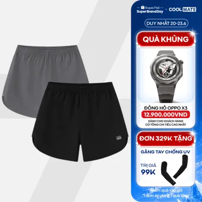 Combo 2 quần thể thao nam Maxcool thoáng khí, thoải mái Coolmate
