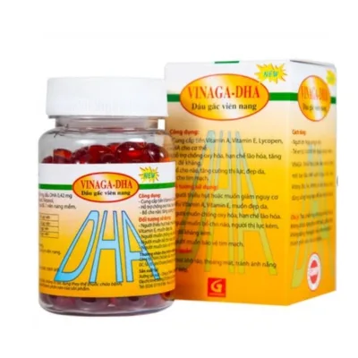 TPBVSK Viên nang dầu gấc VINAGA - DHA (lọ 100 viên)