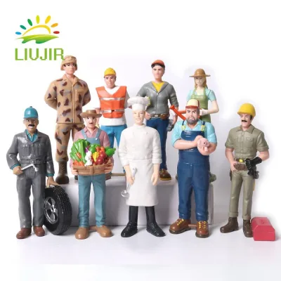 LIUJIR Nhân Vật Người Nghề Nghiệp, Đầu Bếp Giáo Viên Xây Dựng Nhân Viên Thực Tế Hình Người, Trang Trí Nhà Bác Sĩ Giả Vờ Chơi Mô Phỏng Chuyên Nghiệp Người Bộ Sưu Tập Mô Hình