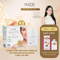] TPBVSK Viên Uống Trắng Da Nucos White Hỗ Trợ Mờ Thâm Nám Sáng Da [2hộpx60viên]