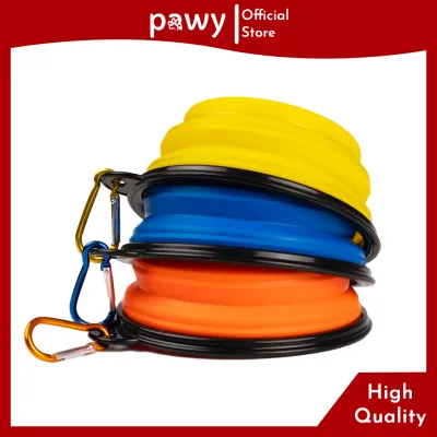 Tô Đựng Thức Ăn, Nước Gấp Gọn Cho Thú Cưng Pawy Bằng Silicone - Nhiều Màu