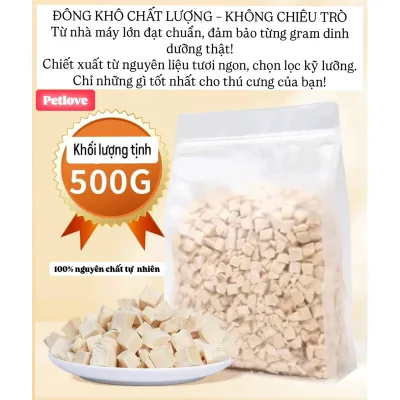 Thịt gà sấy đông khô/ Thức ăn sấy khô cho Chó Mèo