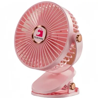 Kimcuongshop2023 Quạt tích điện kẹp bàn mini để bàn có đèn led pin 10000 MHA