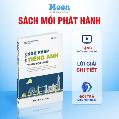Sách Tự học ngữ pháp Tiếng Anh Trung học cơ sở - MoonBook