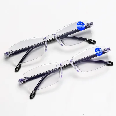 🌈Patrackiy✨Kính lão đọc sách có độ +100-+400 gọng vuông chống ánh sáng anh thoải mái thời trang cho nam nữ