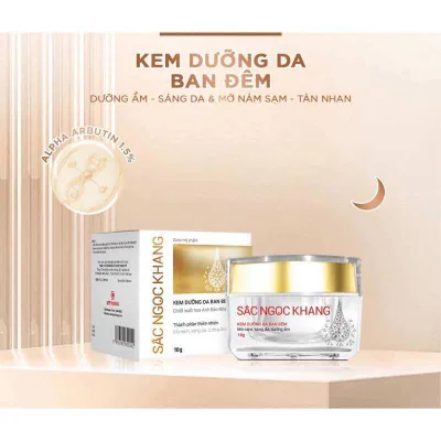 Kem Dưỡng Da Ban Đêm Sắc Ngọc Khang 10g chiết suất từ thiên nhiên giúp dưỡng ẩm, ngăn ngừa lão hóa & mờ nám sạm