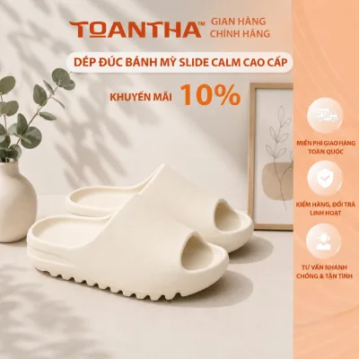 DÉP ĐÚC NGUYÊN KHỐI -KHÔNG CHỮ -FORM NAM –NỮ -ÊM NHẸ, ĐI SIÊU THOẢI MÁI (VÂN NHÁM)