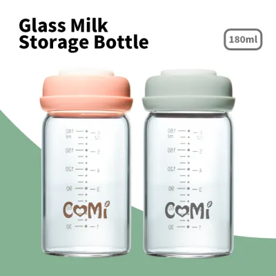 Bình trữ sữa thủy tinh trẻ em COMI 180ml 240ml - An toàn và đáng tin cậy để bảo quản sữa mẹ Nâng cấp dày hơn CAM KẾT CHÍNH HÃNG