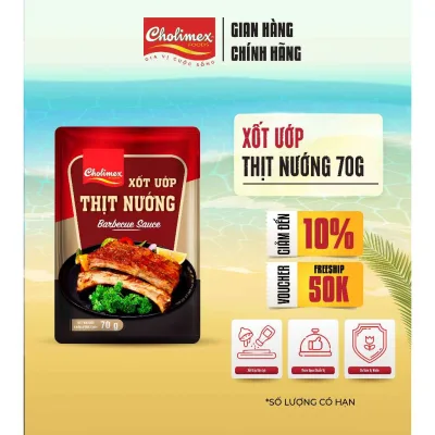 Xốt Ướp Thịt Nướng CHOLIMEX Gói 70gr - Gia Vị Tẩm Ướp Đậm Đà Tiện Lợi