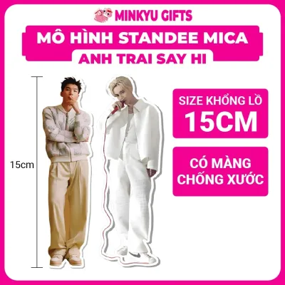 Mô hình Standee Anh Trai Say Hi 15cm Mica Trang Trí Đu Idol Hot Trend Cao Cấp Acrylic Mica nlp