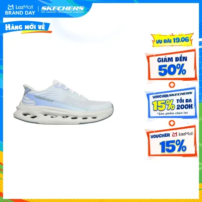 Giày Thể Thao Nữ Skechers Slip-ins Performance Max Cushioning Glide-Step Sapphire - 129404-WMNT Air-Cooled Goga Mat