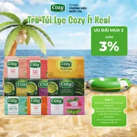Trà Túi Lọc Cozy Các Vị, Trà Ô Long, Xanh, Nhài, Gừng, Hồng Trà, Sen, Đào, Dâu, Vải, Quế, Bạc Hà Hộp 25