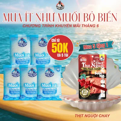 Muối Hạt Thiên Nhiên Ông Chà Và 1kg (Sun dried Sea Salt)