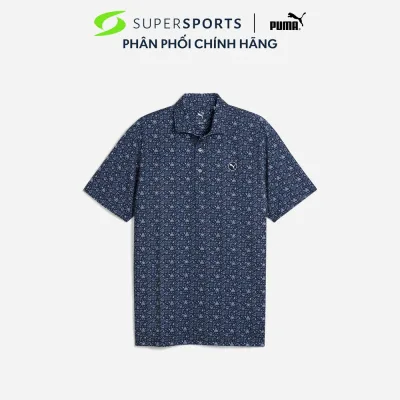 Puma Mattr Port Men's Golf Polo Shirt - Navy Blue - 63373301