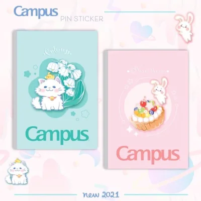 Tập vở sinh viên Campus KN 120 trang PIN STICKER. - Văn phòng phẩm Thu Thảo