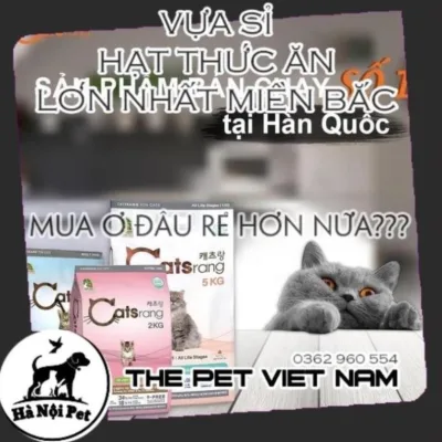 Thức ăn hạt cho mèo CATSRANG Hàn Quốc 4.5kg -Thức ăn cho chó mèo , thức ăn khô cho mèo (TÚI CHIẾT GIÁ RẺ)