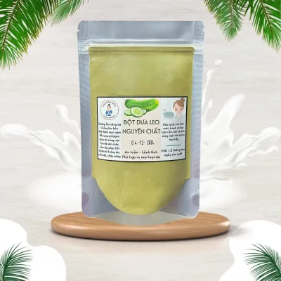 Cucumber Powder Mask Helps Moisturize, Whiten Skin, Soothe, Restore, and Prevent Aging.